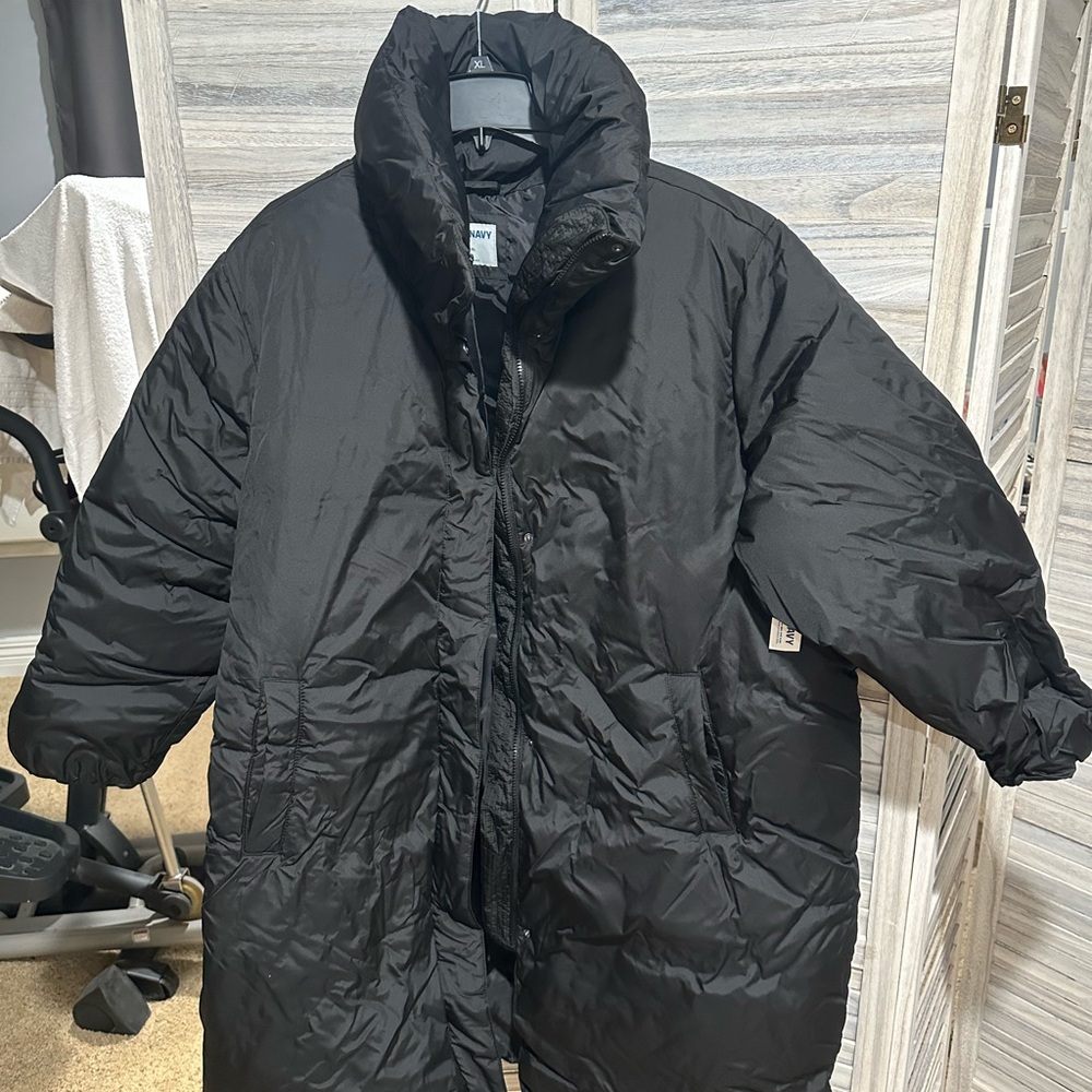 Old Navy Maternity Long Puffer Jacket